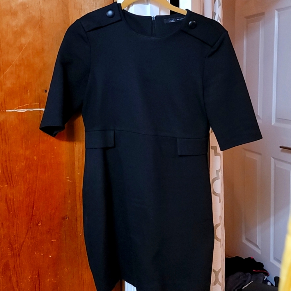 Woman's little black dress